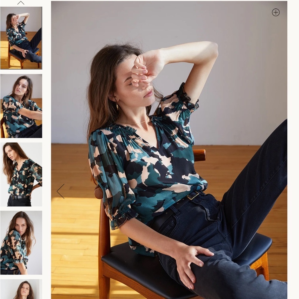 Velvet by Graham & Spence Camo Top